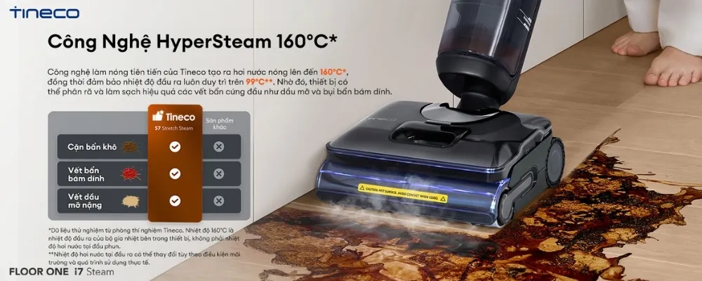 Máy Hút Bụi Lau Sàn Khô Ướt Tineco Floor One I7 Steam 12 Máy Hút Bụi Lau Sàn Khô Ướt Tineco Floor One I7 Steam - Akia Smart Home
