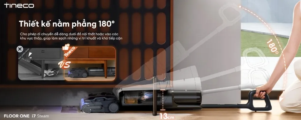 Máy Hút Bụi Lau Sàn Khô Ướt Tineco Floor One I7 Steam 14 Máy Hút Bụi Lau Sàn Khô Ướt Tineco Floor One I7 Steam - Akia Smart Home