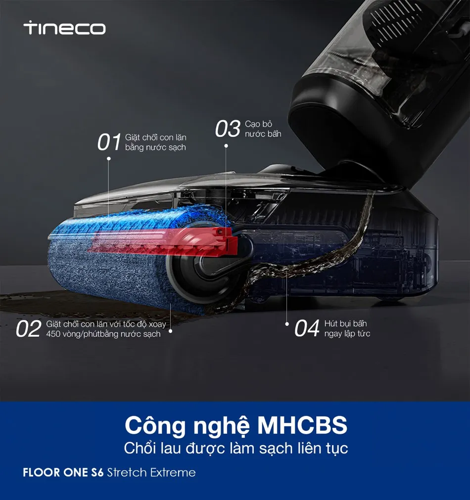 Máy Hút Bụi Lau Sàn Khô Ướt Tineco Floor One S6 Stretch Extreme 11 Máy Hút Bụi Lau Sàn Khô Ướt Tineco Floor One S6 Stretch Extreme - Akia Smart Home