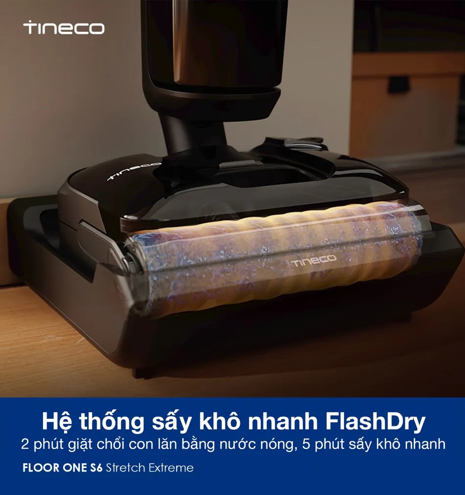 Máy Hút Bụi Lau Sàn Khô Ướt Tineco Floor One S6 Stretch Extreme 13 Máy Hút Bụi Lau Sàn Khô Ướt Tineco Floor One S6 Stretch Extreme - Akia Smart Home