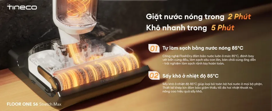 Máy Hút Bụi Lau Sàn Khô Ướt Tineco Floor One S6 Stretch Max 11 Máy Hút Bụi Lau Sàn Khô Ướt Tineco Floor One S6 Stretch Max - Akia Smart Home