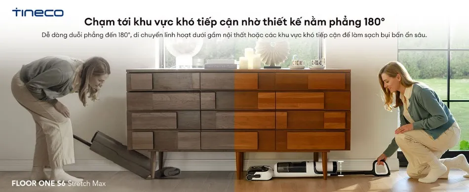 Máy Hút Bụi Lau Sàn Khô Ướt Tineco Floor One S6 Stretch Max 10 Máy Hút Bụi Lau Sàn Khô Ướt Tineco Floor One S6 Stretch Max - Akia Smart Home
