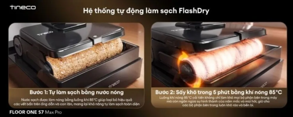 Máy Hút Bụi Lau Sàn Khô Ướt Tineco Floor One S7 Max Pro 14 Máy Hút Bụi Lau Sàn Khô Ướt Tineco Floor One S7 Max Pro - Akia Smart Home