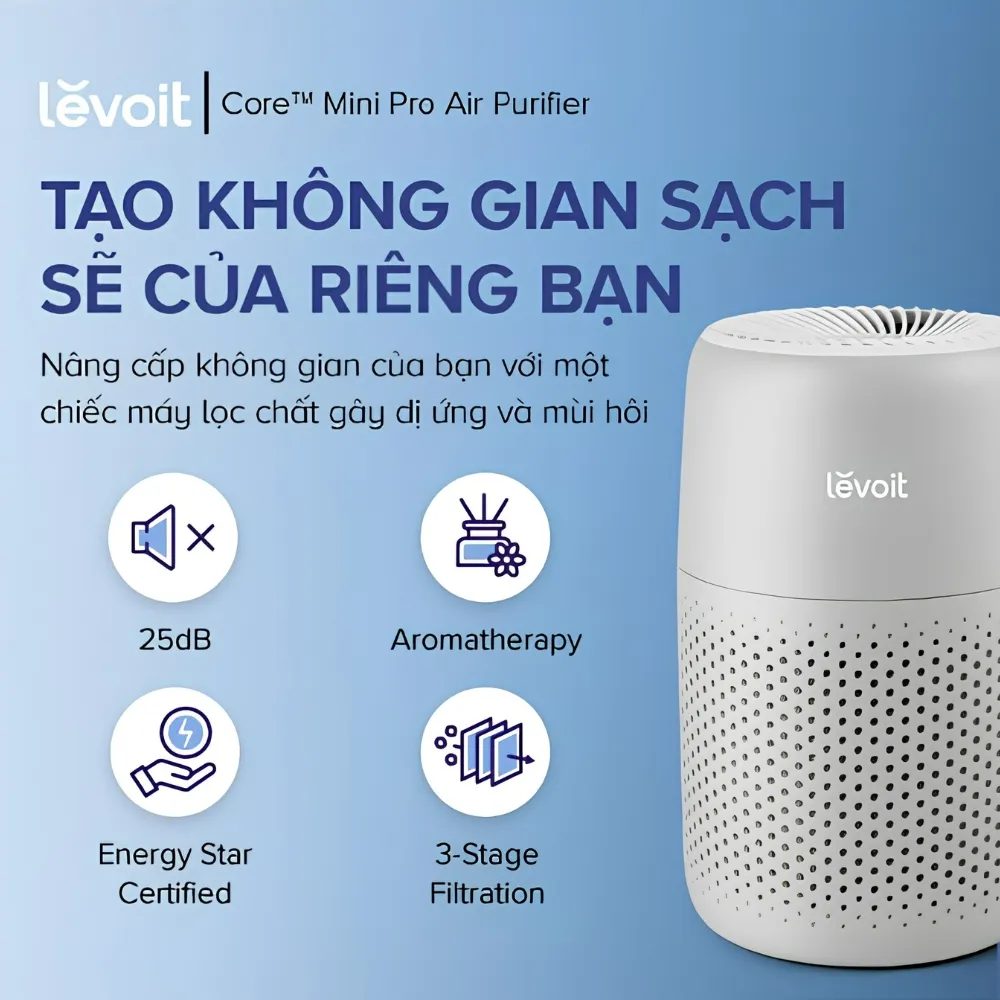 Máy Lọc Không Khí Levoit Core Mini Pro - Akia Smart Home
