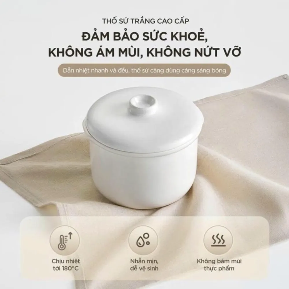 Nồi Nấu Chậm 0.8L Bear Est-085Dh 18 Nồi Nấu Chậm 0.8L Bear Est-085Dh - Akia Smart Home