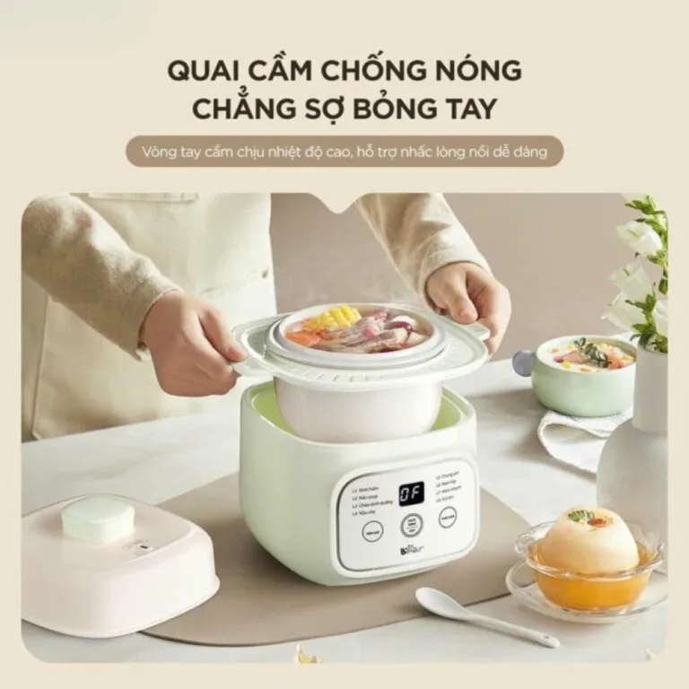 Nồi nấu chậm 0.8L Bear EST-085DH | AKIA
