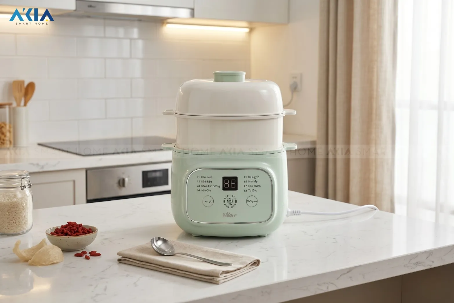 Nồi Nấu Chậm 0.8L Bear Est-085Dh 11 Nồi Nấu Chậm 0.8L Bear Est-085Dh - Akia Smart Home