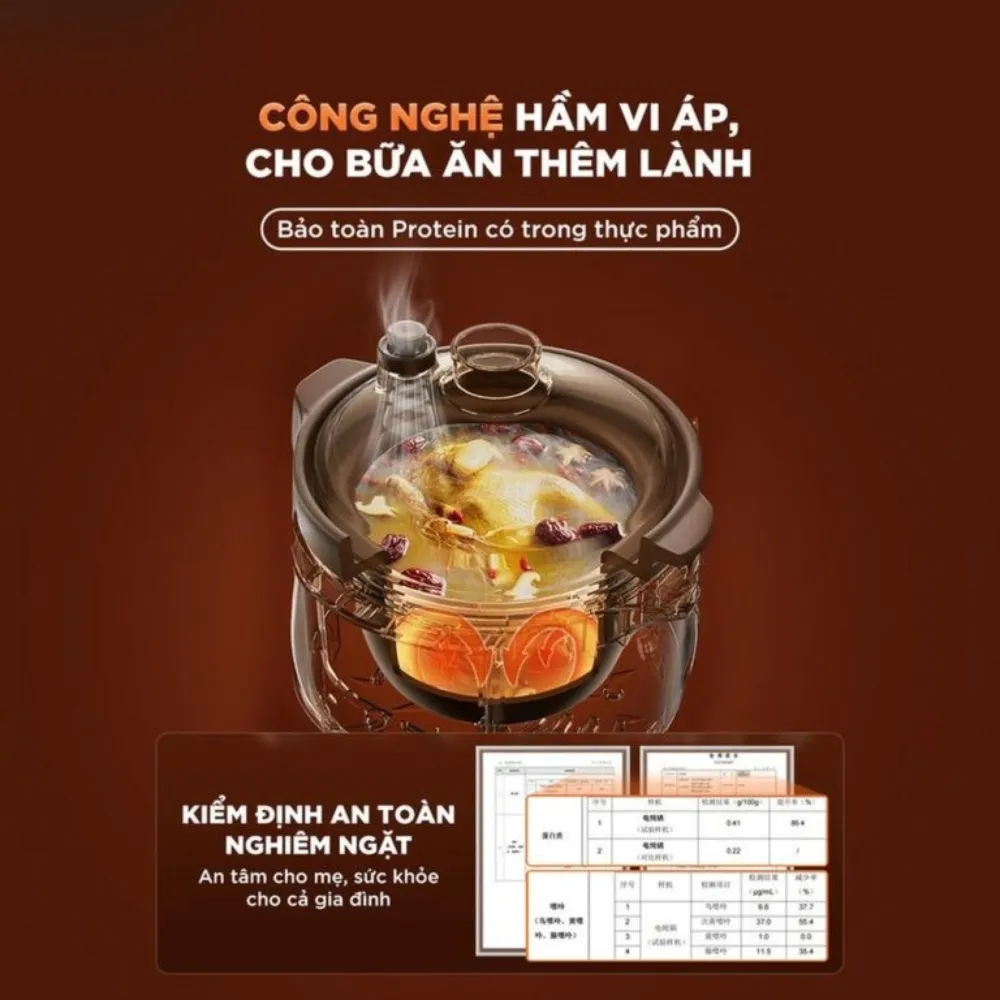 Nồi Nấu Chậm Tử Sa 3L Bear Esp-305Lp 21 Nồi Nấu Chậm Tử Sa 3L Bear Esp-305Lp - Akia Smart Home