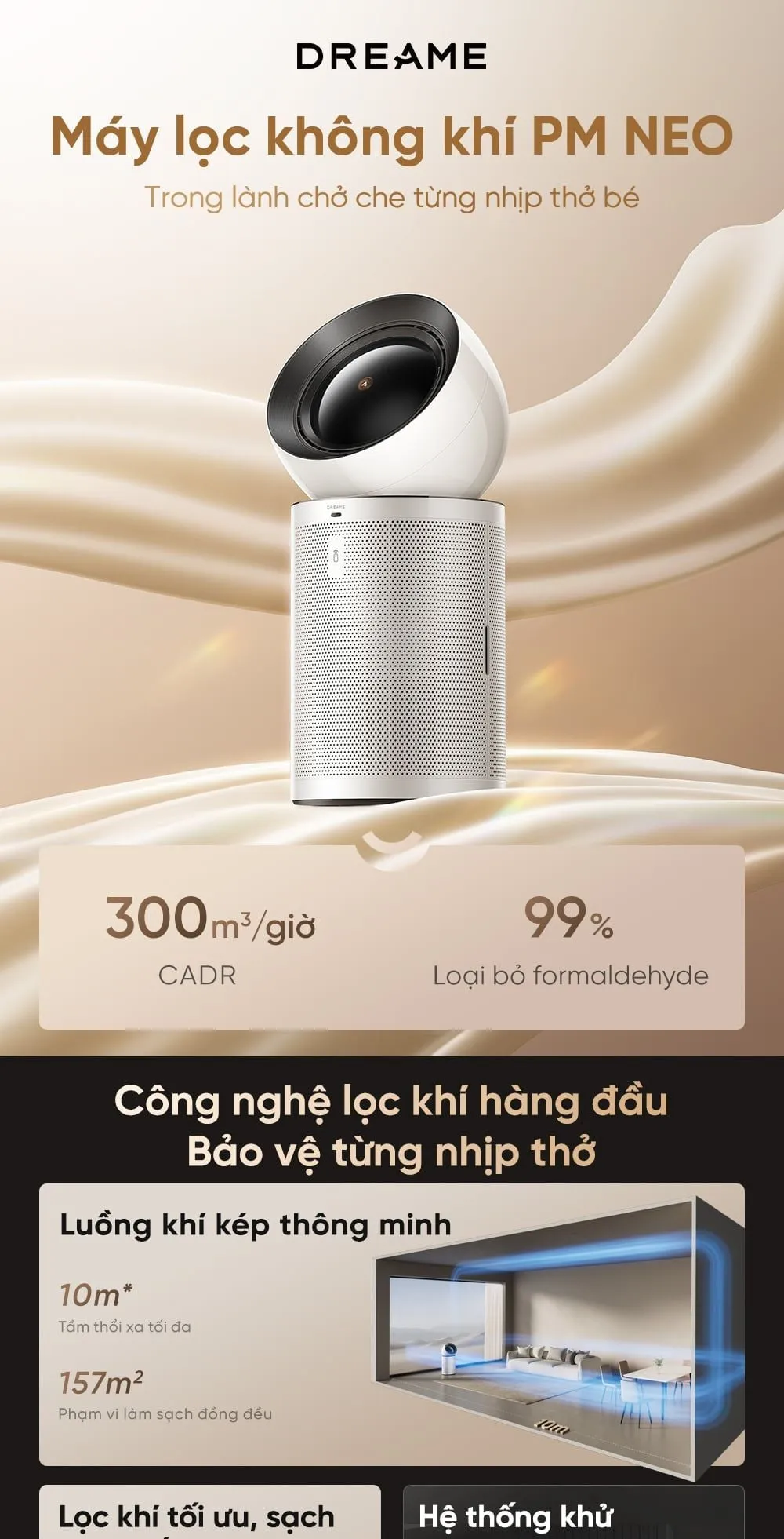 Máy Lọc Không Khí Dreame Pm Neo 18 Máy Lọc Không Khí Dreame Pm Neo - Akia Smart Home