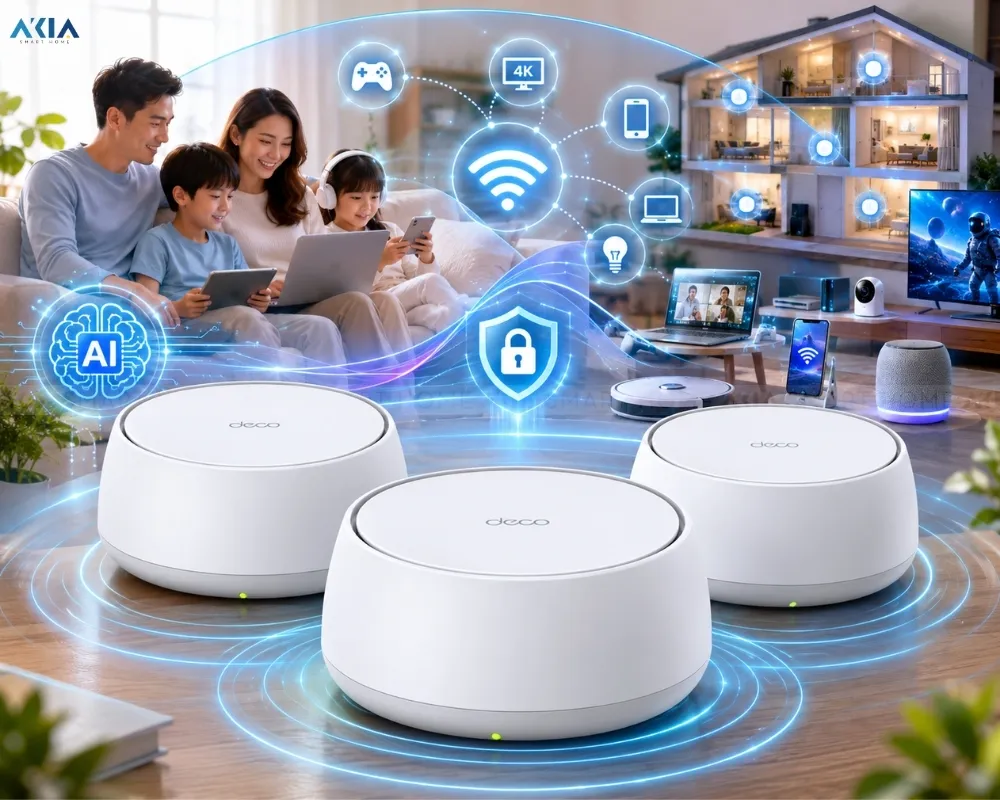 Bộ Mesh Wifi 7 Tp-Link Deco Be22 Be3600 18 Bộ Mesh Wifi 7 Tp-Link Deco Be22 Be3600 - Akia Smart Home