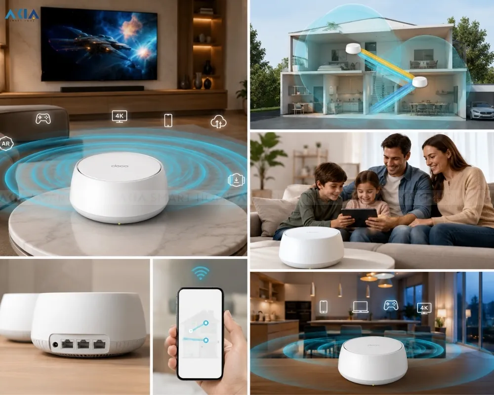 Bộ Mesh Wifi 7 Tp-Link Deco Be22 Be3600 10 Bộ Mesh Wifi 7 Tp-Link Deco Be22 Be3600 - Akia Smart Home