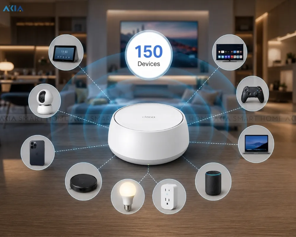 Bộ Mesh Wifi 7 Tp-Link Deco Be22 Be3600 12 Bộ Mesh Wifi 7 Tp-Link Deco Be22 Be3600 - Akia Smart Home