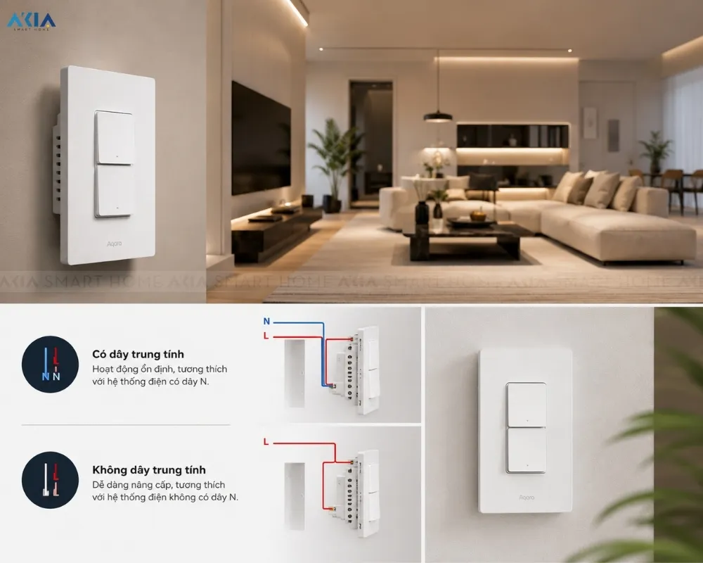 Công Tắc Cảm Biến Hiện Diện Aqara H2 Ws-K22D 11 Công Tắc Cảm Biến Hiện Diện Aqara H2 – Presence Switch H2 Us Ws-K22D - Akia Smart Home