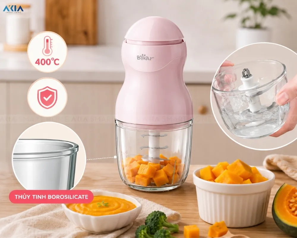 Máy Xay Ăn Dặm Bear Gr-B03V8 12 Máy Xay Ăn Dặm Bear Gr-B03V8 - Akia Smart Home