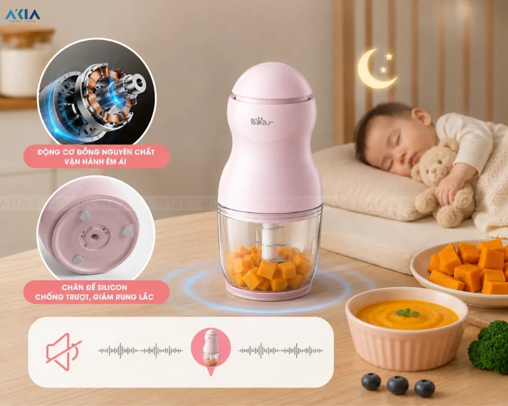 Máy Xay Ăn Dặm Bear Gr-B03V8 14 Máy Xay Ăn Dặm Bear Gr-B03V8 - Akia Smart Home