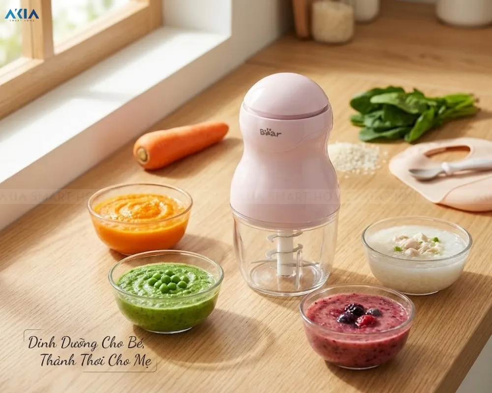 Máy Xay Ăn Dặm Bear Gr-B03V8 16 Máy Xay Ăn Dặm Bear Gr-B03V8 - Akia Smart Home