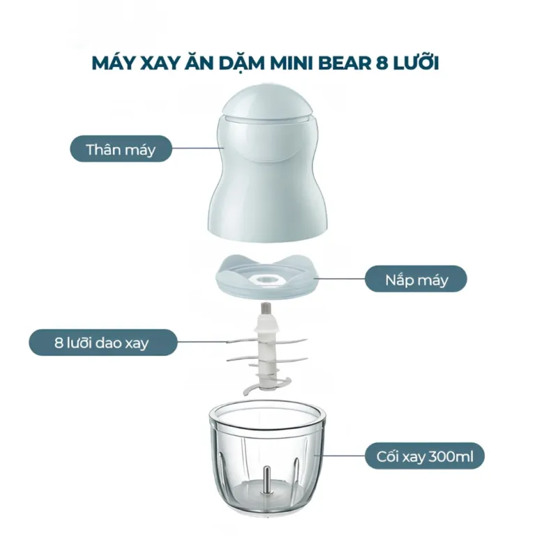 Máy xay ăn dặm Bear GR-B03V8 - AKIA Smart Home