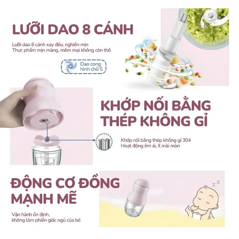 Máy xay ăn dặm Bear GR-B03V8 - AKIA Smart Home