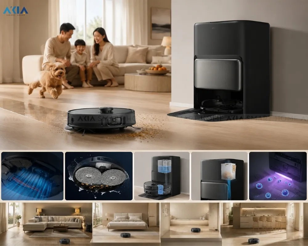 Robot Hút Bụi Lau Nhà Mova V50 Ultra 15 Robot Hút Bụi Lau Nhà Mova V50 Ultra - Akia Smart Home