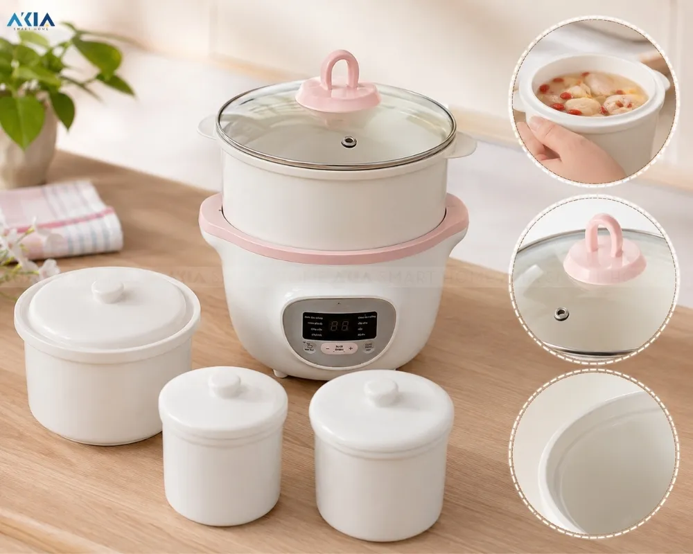 Nồi Nấu Chậm 1.6L Bear Sube002 - Akia Smart Home