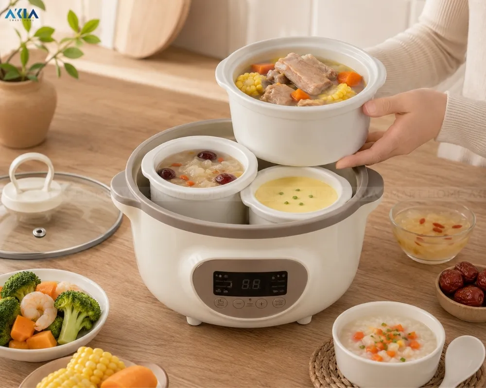 Nồi Nấu Chậm 1.6L Bear Sube002 - Akia Smart Home