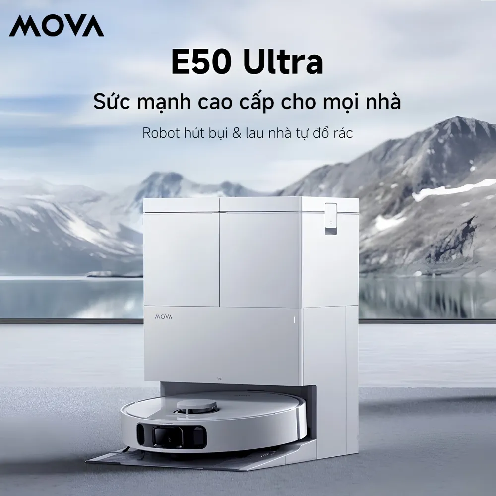 Robot Hút Bụi Lau Nhà Mova E50 Ultra - Akia Smart Home