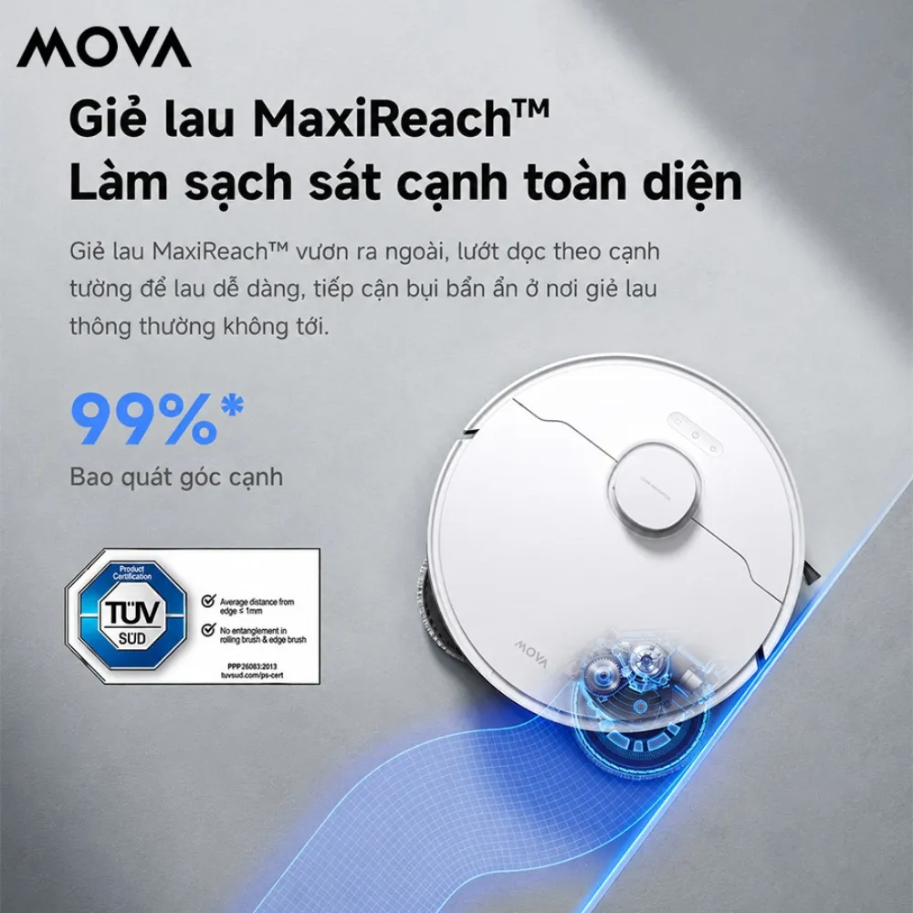 Robot Hút Bụi Lau Nhà Mova E50 Ultra - Akia Smart Home