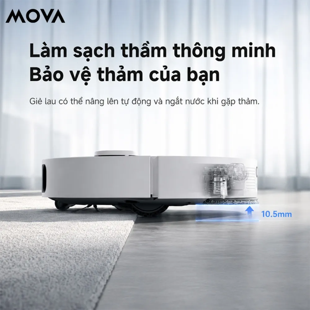 Robot Hút Bụi Lau Nhà Mova E50 Ultra - Akia Smart Home