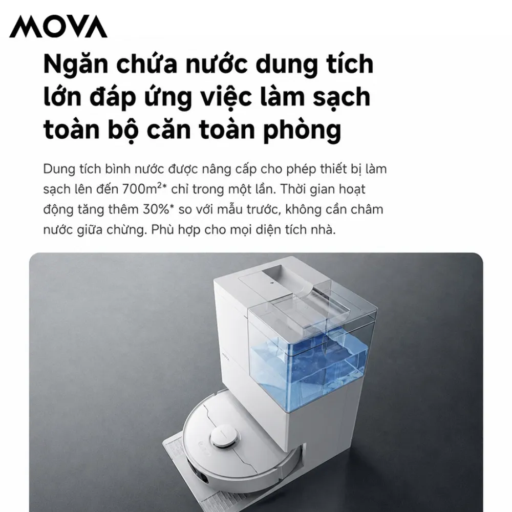 Robot Hút Bụi Lau Nhà Mova E50 Ultra - Akia Smart Home