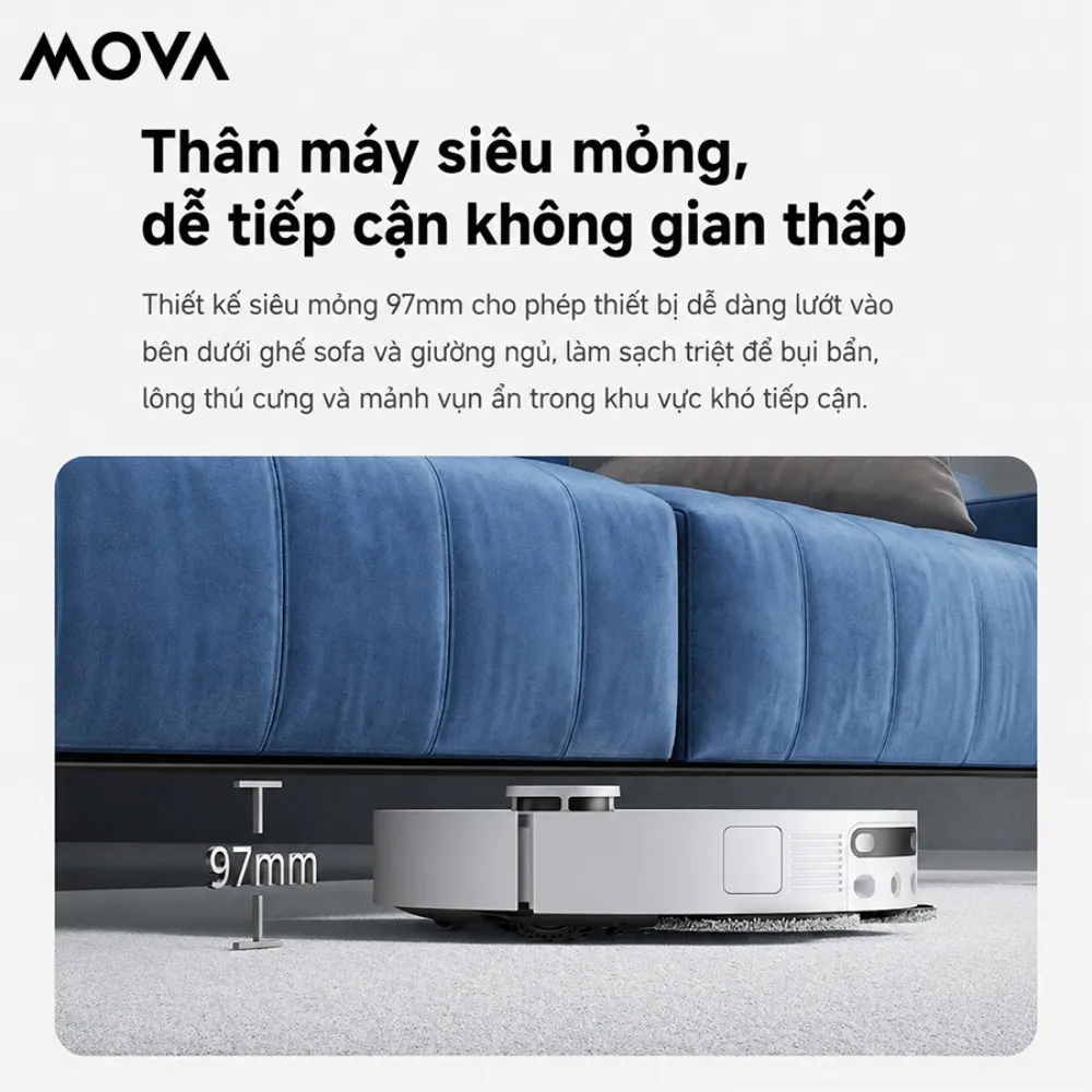 Robot Hút Bụi Lau Nhà Mova E50 Ultra - Akia Smart Home