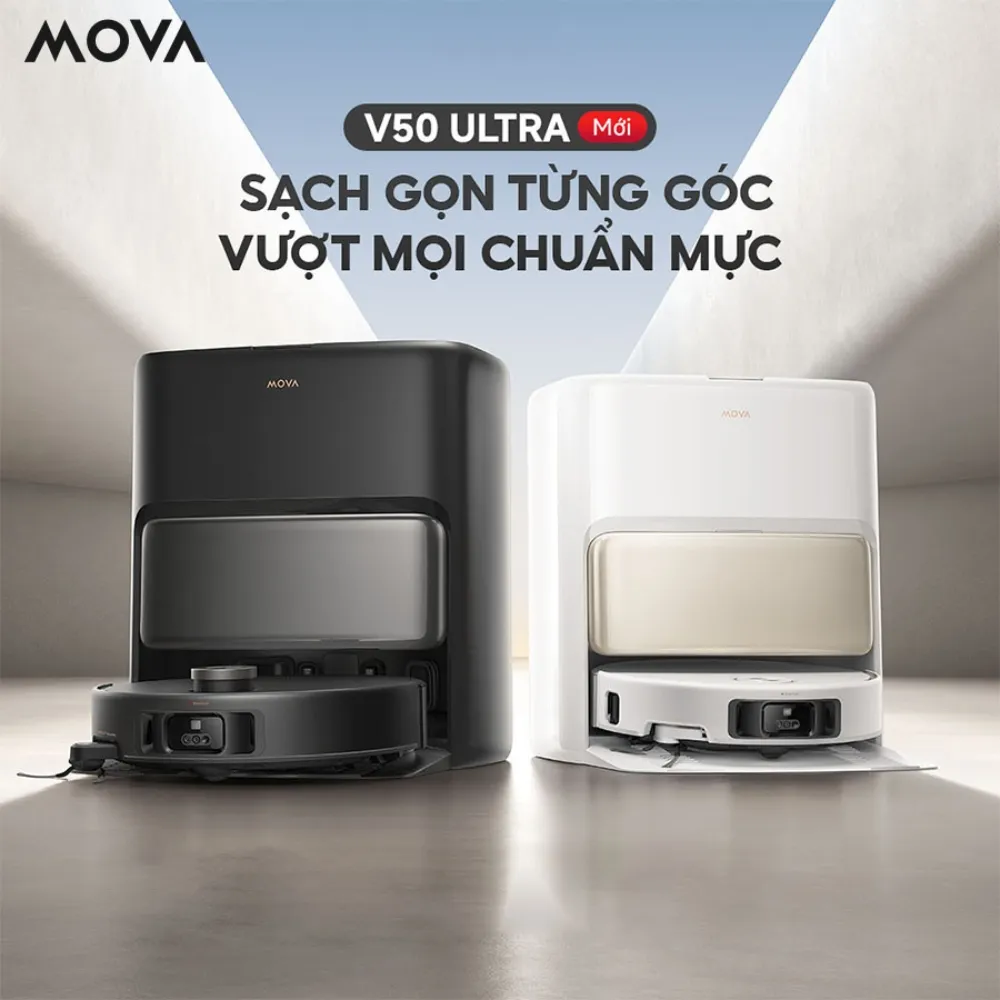 Robot Hút Bụi Lau Nhà Mova V50 Ultra 14 Robot Hút Bụi Lau Nhà Mova V50 Ultra - Akia Smart Home