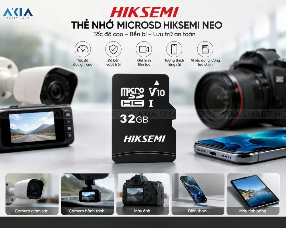 Thẻ Nhớ Microsd Hiksemi Neo 11 Thẻ Nhớ Microsd Hiksemi Neo 32Gb/64Gb/128Gb - Akia Smart Home