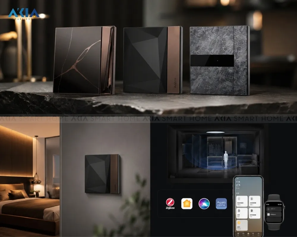 Công Tắc Âm Tường Thông Minh Aqara H1 Elite 14 Công Tắc Âm Tường Thông Minh Aqara H1 Elite - Akia Smart Home