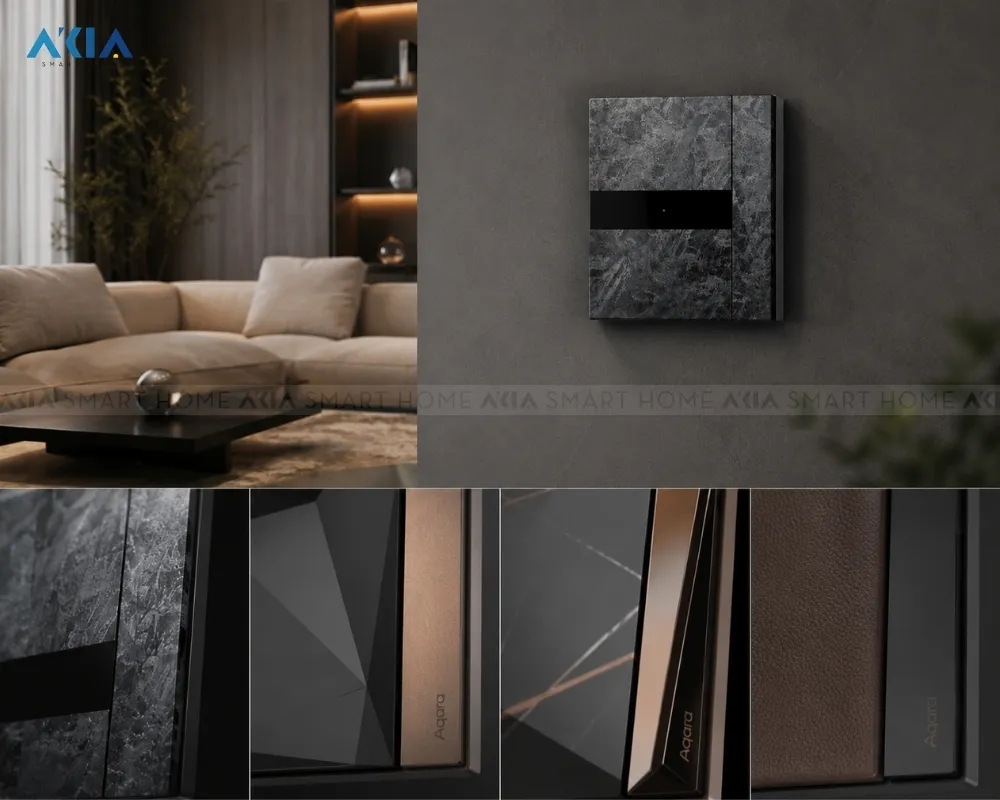 Công Tắc Âm Tường Thông Minh Aqara H1 Elite 16 Công Tắc Âm Tường Thông Minh Aqara H1 Elite - Akia Smart Home