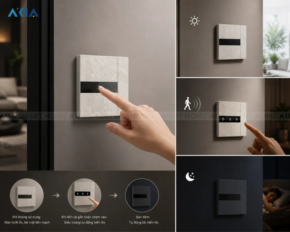 Công Tắc Âm Tường Thông Minh Aqara H1 Elite 17 Công Tắc Âm Tường Thông Minh Aqara H1 Elite - Akia Smart Home