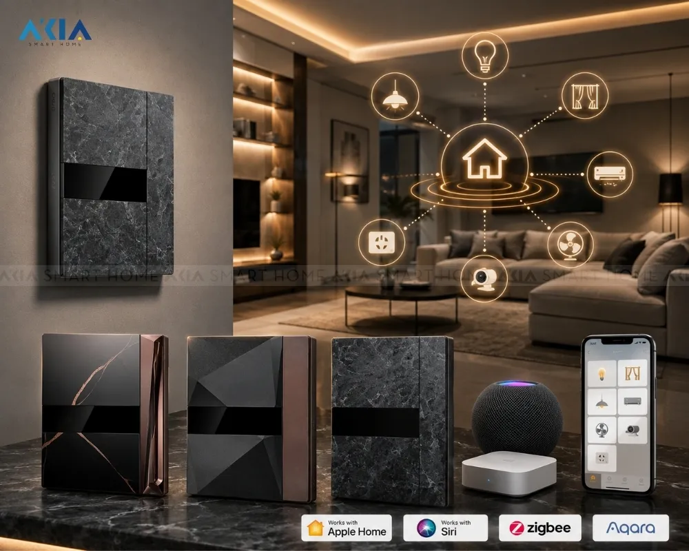 Công Tắc Âm Tường Thông Minh Aqara H1 Elite 26 Công Tắc Âm Tường Thông Minh Aqara H1 Elite - Akia Smart Home