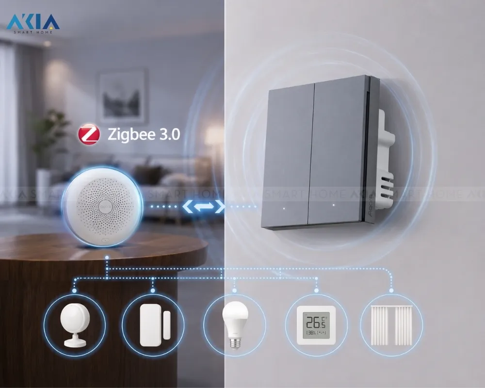 Công Tắc Thông Minh Aqara H1 Pro Có Dây Nguội 10 Công Tắc Thông Minh Aqara H1 Pro (Có Dây Nguội) - Akia Smart Home