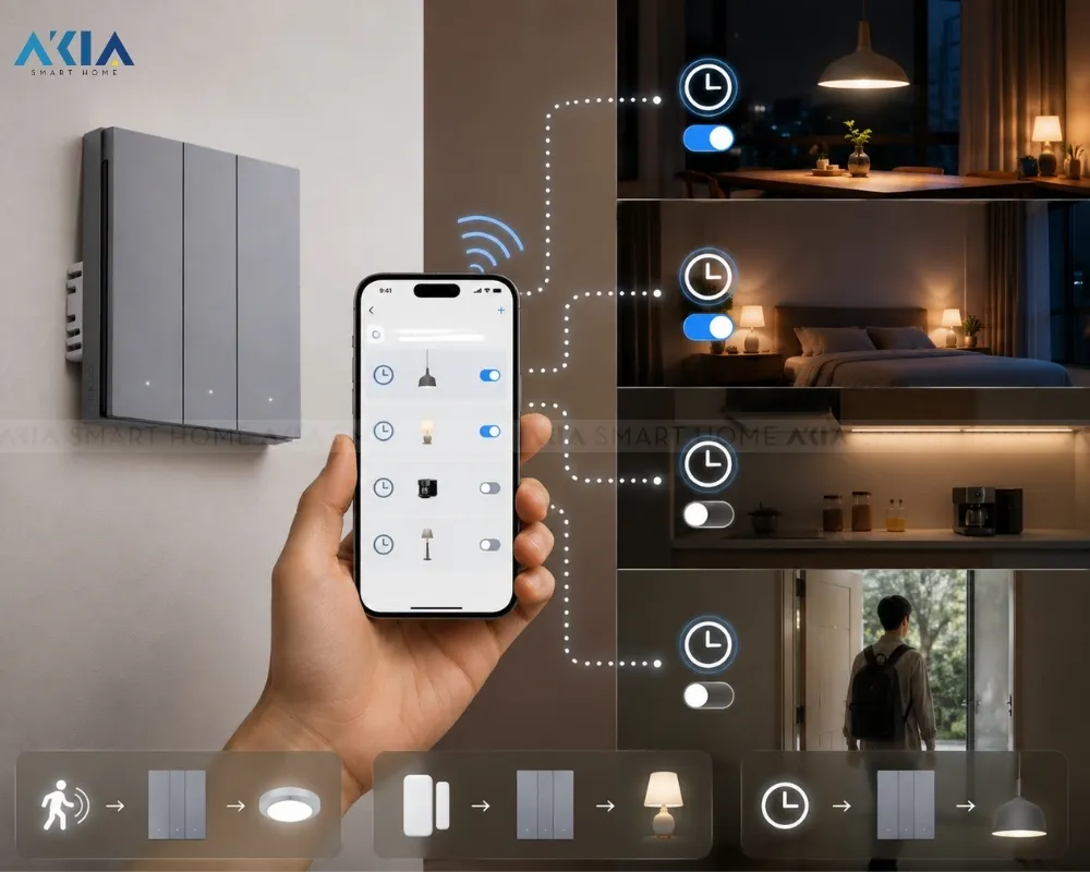 Công Tắc Thông Minh Aqara H1 Pro Có Dây Nguội 13 Công Tắc Thông Minh Aqara H1 Pro (Có Dây Nguội) - Akia Smart Home