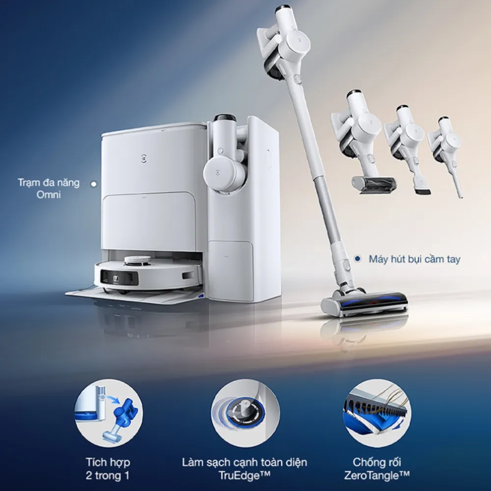Robot Hút Bụi Lau Nhà Và Máy Hút Bụi Cầm Tay Ecovacs Deebot T30S Combo 15 Robot Hút Bụi Lau Nhà Và Máy Hút Bụi Cầm Tay Ecovacs Deebot T30S Combo - Akia Smart Home