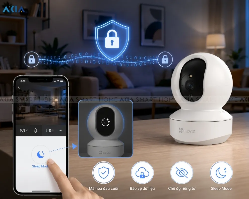 Camera Wifi Ip 360 Độ 4Mp Ezviz Ty1 16 Camera Wifi Ip 360 Độ 4Mp Ezviz Ty1 - Akia Smart Home