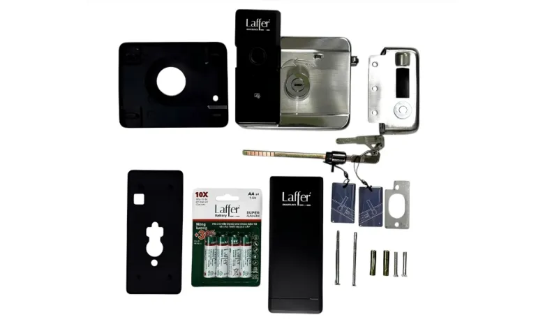 Khoá cổng vân tay ngoài trời Laffer A18 Pro nắp trượt - AKIA Smart Home