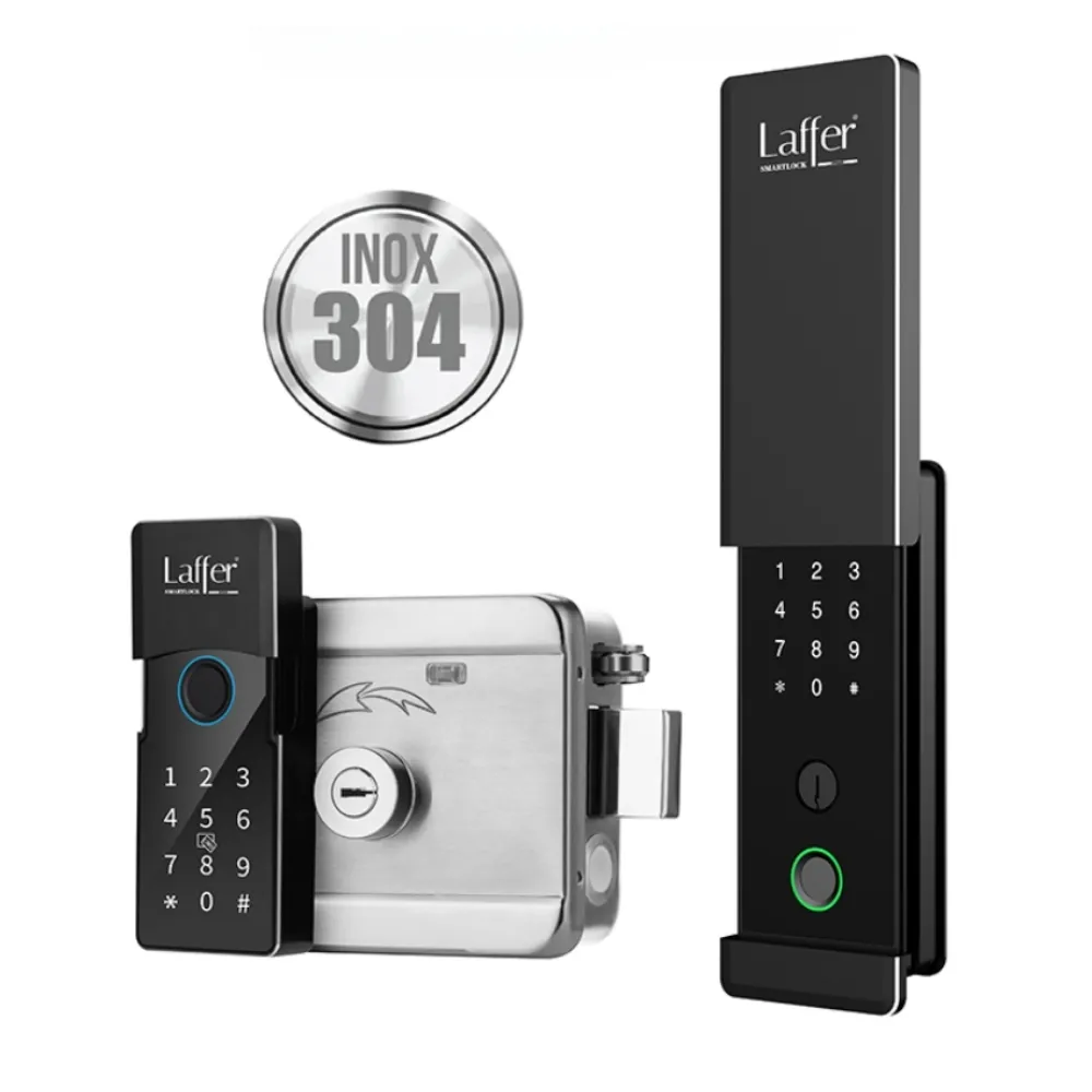 Khoá Cổng Vân Tay Ngoài Trời Laffer A18 Pro Nắp Trượt 14 Khoá Cổng Vân Tay Ngoài Trời Laffer A18 Pro - Akia Smart Home