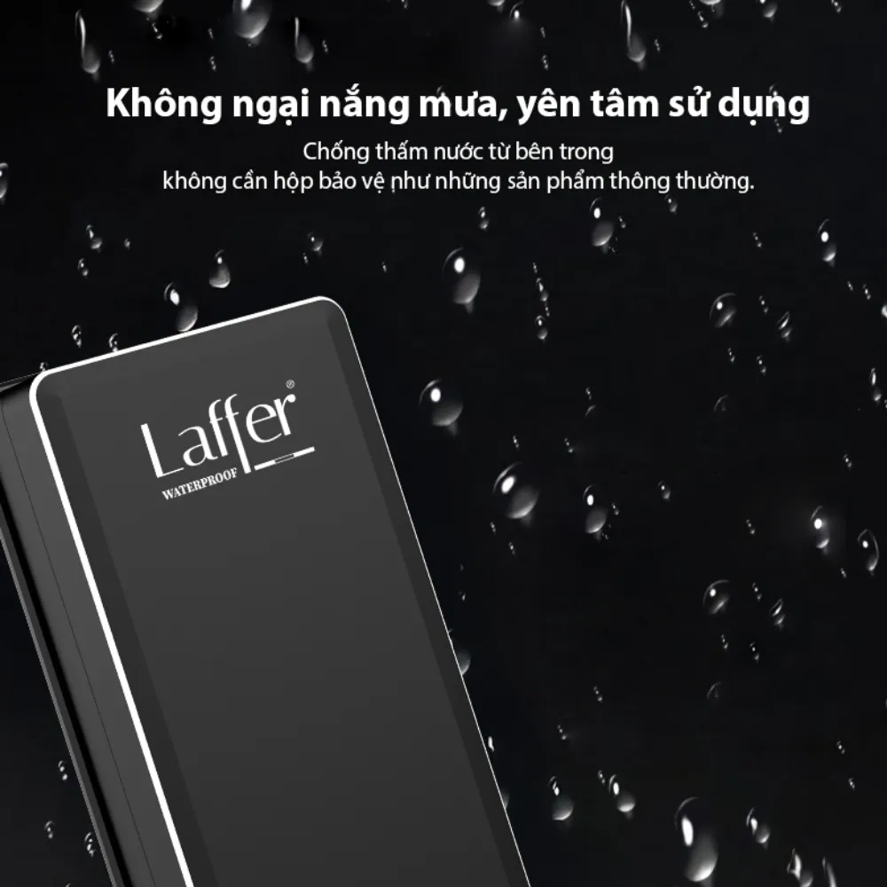 Khoá Cổng Vân Tay Ngoài Trời Laffer A18 Pro Nắp Trượt 20 Khoá Cổng Vân Tay Ngoài Trời Laffer A18 Pro - Akia Smart Home