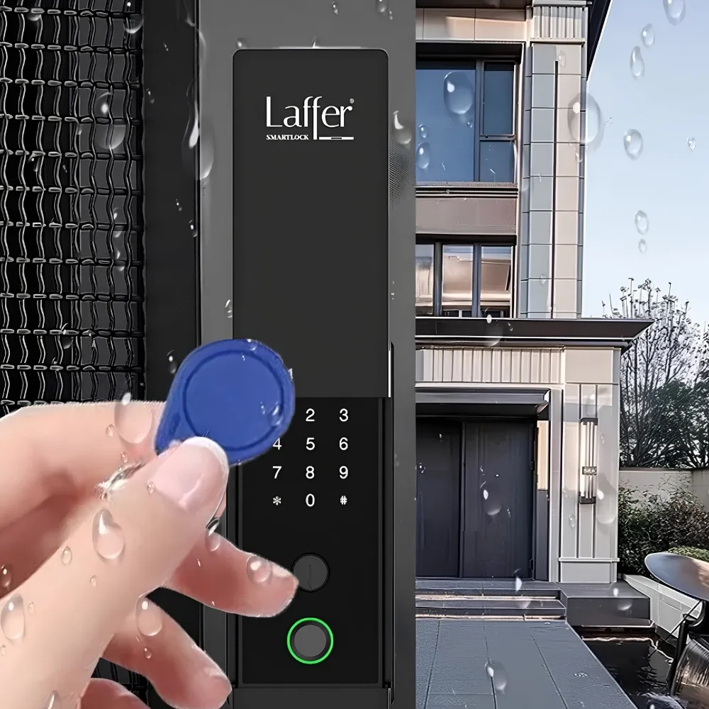 Khoá Cổng Vân Tay Ngoài Trời Laffer A18 Pro Nắp Trượt 22 Khoá Cổng Vân Tay Ngoài Trời Laffer A18 Pro - Akia Smart Home
