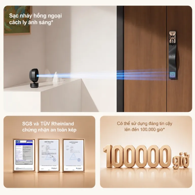 Khóa cửa thông minh nhận diện khuôn mặt Lockin V7 Max - AKIA Smart Home
