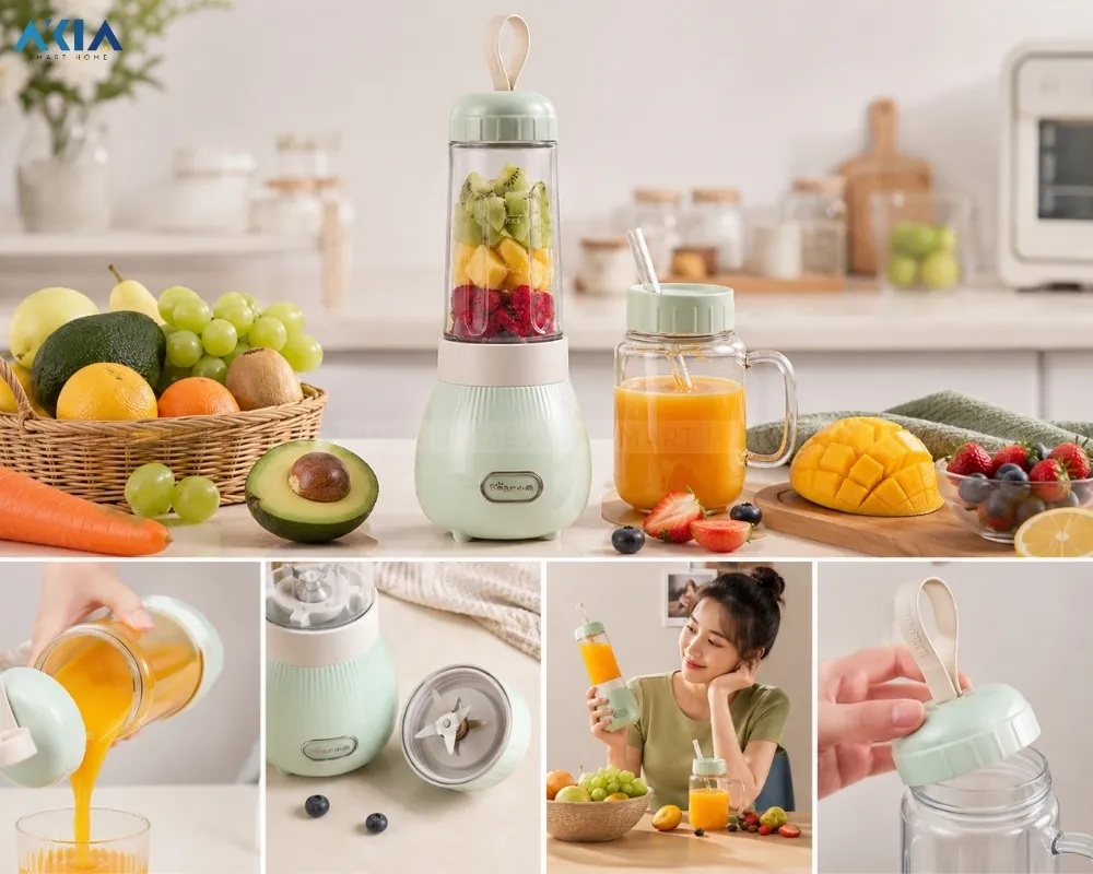 Máy Xay Sinh Tố Cầm Tay 0.4L Bear Bl-4H04M 16 Máy Xay Sinh Tố Cầm Tay 0.4L Bear Bl-4H04M - Akia Smart Home