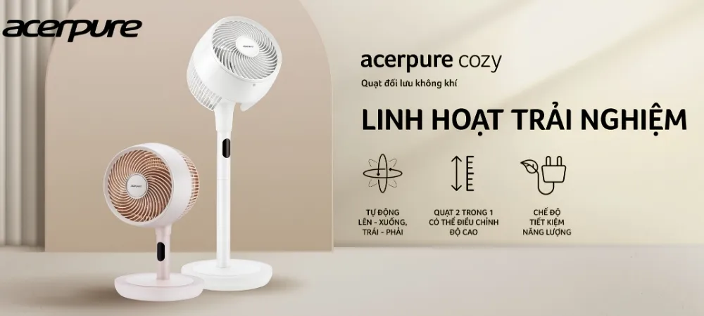 Quạt Tuần Hoàn Đối Lưu Không Khí Acerpure Cozy F2 13 Quạt Tuần Hoàn Đối Lưu Không Khí Acerpure Cozy F2 - Akia Smart Home