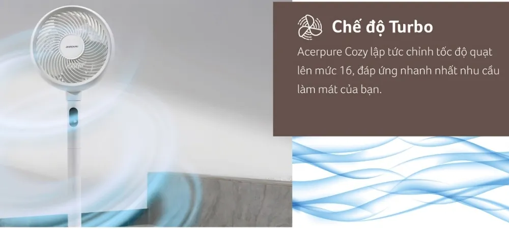 Quạt Tuần Hoàn Đối Lưu Không Khí Acerpure Cozy F2 21 Quạt Tuần Hoàn Đối Lưu Không Khí Acerpure Cozy F2 - Akia Smart Home