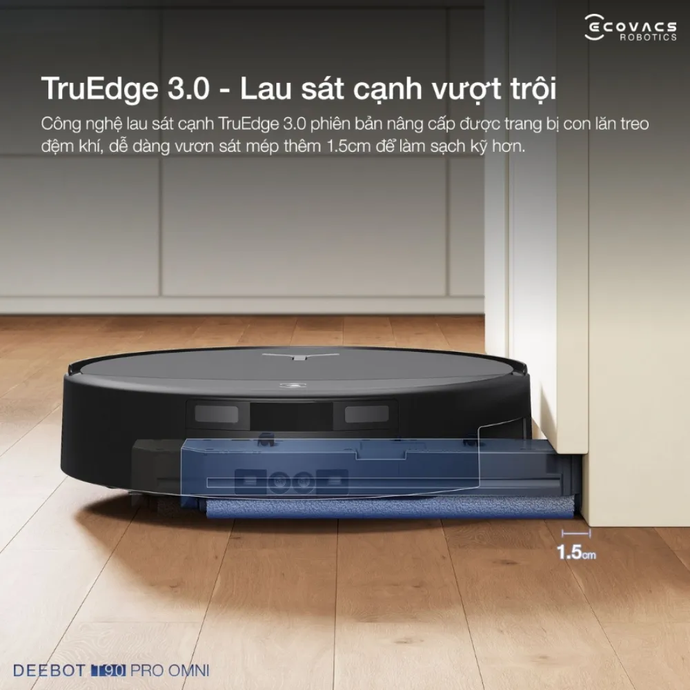 Robot Hút Bụi Lau Nhà Ecovacs Deebot T90 Pro Omni 29 Robot Hút Bụi Lau Nhà Ecovacs Deebot T90 Pro Omni - Akia Smart Home