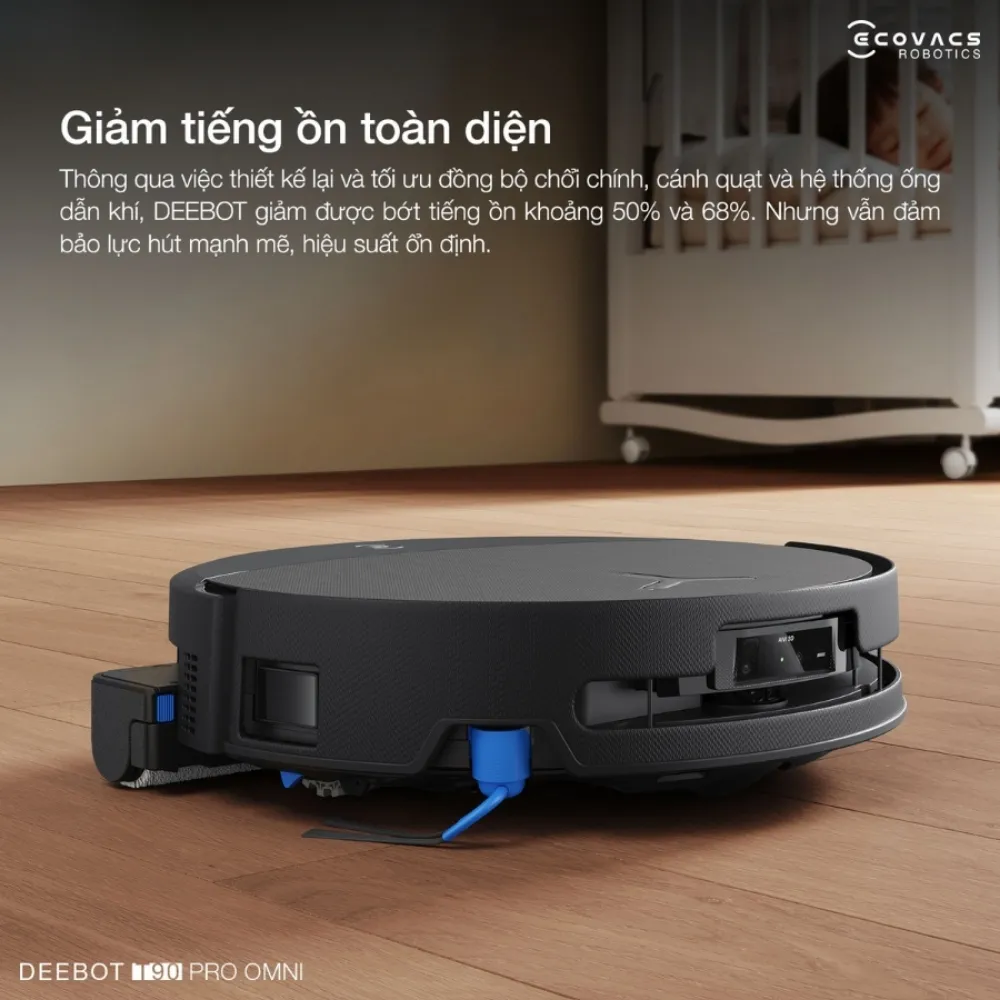 Robot Hút Bụi Lau Nhà Ecovacs Deebot T90 Pro Omni 33 Robot Hút Bụi Lau Nhà Ecovacs Deebot T90 Pro Omni - Akia Smart Home